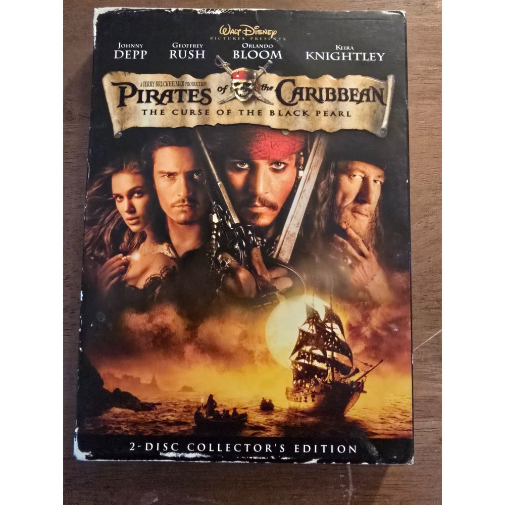 Pirates of the Caribbean: The Curse of the Black Pearl DVD, Depp, Bloom‎